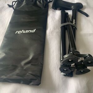 NEW Rehand Black Foldable Walking Cane